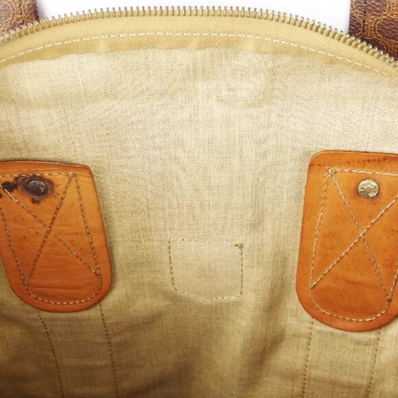 Celine Boston Bag macadam PVC ?~ leather Authentic used - Picture 7 of 9